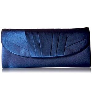 》Angel Womens Satin Tuxedo Flap Evening Clutch